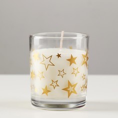 Ароматическая новогодняя свеча в стакане "Зимний лес" No Brand