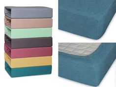 Простыня на резинке "Cleo" трикотажная "Морская волна меланж"; 90 х 200