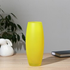 Ваза "Радуга Желтая" матовая, d-7,5см 10х26см No Brand