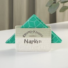 Салфетница керамическая «Домик в деревне», 11,7?4?8 см No Brand