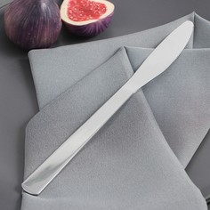 Нож столовый из нержавеющей стали Доляна «Майя», h=22,8 см, цвет серебряный(12 шт.)