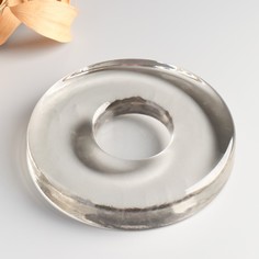 Подсвечник круглый большой с углублением под свечу D-50mm, 2,5х14,5 см,15 мл Evis