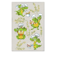 Полотенце ПЛ-6045-39 Шеф Горыныч 39х60 см, 160 гр/м хл 50%, лен 50% Гранд Стиль