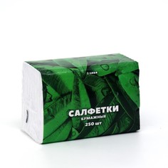 Салфетки бумажные 2 слоя 250 листов, размер листа 145*200, в цветной пленке No Brand