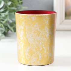 Подсвечник "Гладкий золото 2" 9,5х7,5 см No Brand