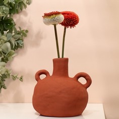 Декоративная ваза «Адриатика», цвет терракотовый No Brand