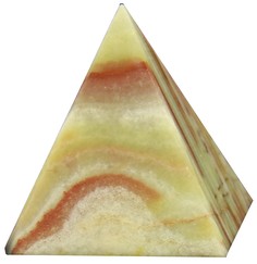 Пирамида ручной работы T&Z_Mineral из натурального камня Оникс 10 см
