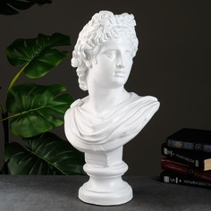Фигура "Бюст Аполлона " белый, 26х48см Хорошие сувениры