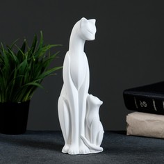 Фигура "Кошка с котенком" 21х7х7см Хорошие сувениры