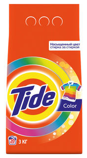 Стиральный порошок TIDE Color, автомат, 3кг, цветное белье