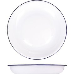 Тарелка глубокая эмалированная сталь D=21.5 см TouchLife 213129