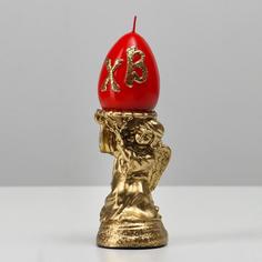 Свеча фигурная Пасхальный ангел, бронза, 5.5х16.2 см, 175 гр No Brand