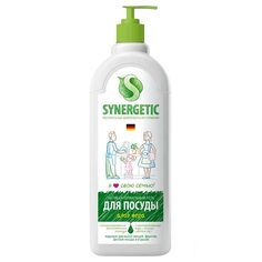 Средство для мытья посуды Synergetic "Алоэ", концентрат, с дозатором, 1л (103103), 8шт.