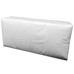 Салфетки бумажные 33x33см, 2-слойные, белые, 200шт., 9 уп. No Brand
