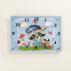 Часы настенные, серия: Детские, "Енотик", 25 х 35 Solomon