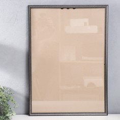 Фоторамка пластик "Кружево" 42х59,4 см (А2), серебро No Brand