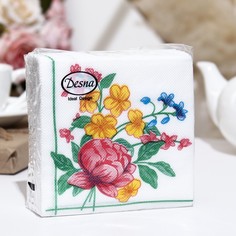 Салфетки бумажные Desna Design "Букет",1 слоя,24x24,40 листов Art Bouquet