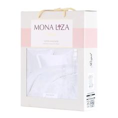 Комплект постельного белья Mona Liza Royal евро жаккард белый
