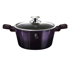 Кастрюля с крышкой 24см 4,1л BH-6629 Purple Eclips Berlinger Haus