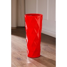 Ваза керамическая Зара, напольная, красная, 43 см Керамика ручной работы