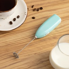 Luazon Home Мини-миксер для капучино Luazon LMR-07, от 2АА не в компл., цвет синий