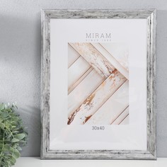 MIRAM Фоторамка пластик "МИРАМ" 30х40 см, 642623-15, (пластиковый экран)