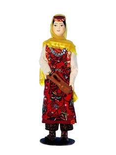 Кукла коллекционная Потешного промысла в Азербайджанском женском национальном костюме. Потешный промысел