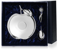 Набор "Яблоневый сад" из серебра АргентА