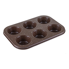 Форма для кексов и маффинов Hitt Choco 6 ячеек 18 см