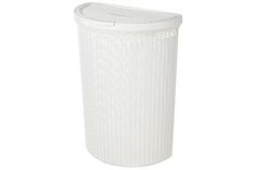 Корзина для белья Eco Style 460х265х610мм (белый) Бытпласт