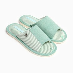 Тапочки женские Smile of Milady 9801640 бирюзовые 36-37 RU