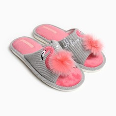 Тапочки женские Smile of Milady 9801748 серые 38-39 RU
