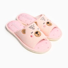 Тапочки женские Smile of Milady 9801707 розовые 36-37 RU