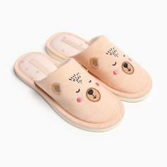 Тапочки женские Smile of Milady 9801695 бежевые 40-41 RU