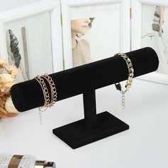 Queen fair Подставка для часов, браслетов, 30*10*15 см, d=5 см, цвет чёрный