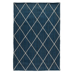 Ковер Tkano Ethnic 160x230 см темно синий джут