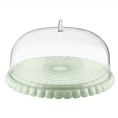 Подставка для торта с крышкой Guzzini Tiffany 36 см зеленая