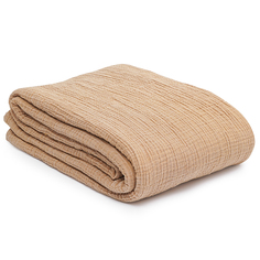 Покрывало двухстороннее Tkano Essential 180х250 см охровое муслин