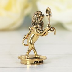 Фигурка «Красноярск. Лев», под золото Семейные традиции