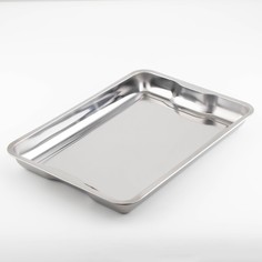 Поднос прямоугольный, 49?34?4,5 см, 430 сталь No Brand