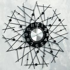 Часы настенные, серия: Ажур, "Тези", плавный ход, d=60 см, циферблат 22 см China