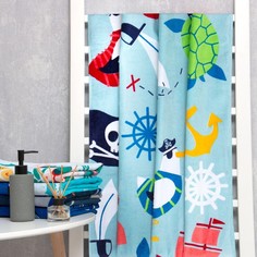 LoveLife Полотенце Love Life "Пираты" 70x140 см, велюр/махра 340гр/м2, 100% хлопок