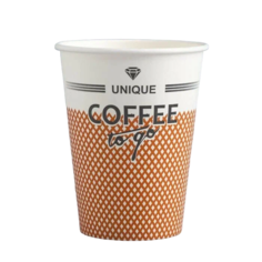 Стакан "Coffe to go" для горячих напитков, 350 мл, диаметр 90 мм (50 шт) No Brand