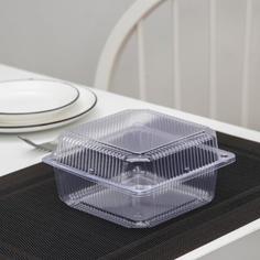 Контейнер одноразовый, 15,5?15,5?7,5 см, цвет прозрачный 50 шт. No Brand