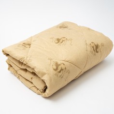 Одеяло Комфорт 140х205 см файбер 200г/м микрофибра, 100% полиэстер, цвет МИКС No Brand
