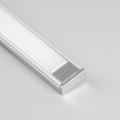 Алюминиевый профиль Uniel, 15.2х6 мм, накладной, 2 м, матовый рассеиватель, аксессуары