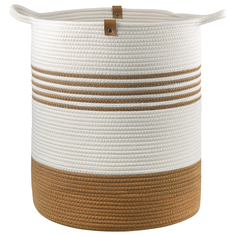 Корзина для хранения Bergenson Bjorn Thea 40х50 см, бежевая, горчичная