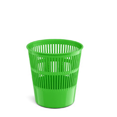Корзина для бумаг ErichKrause Neon Solid пластиковая зеленый (9 литров)