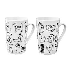 Кружка Atmosphere Cats&Dogs фарфор белая 440 мл в ассортименте Atmosphere®