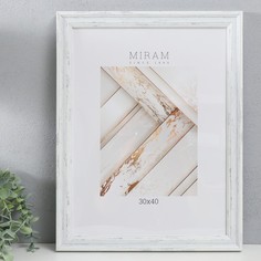 MIRAM Фоторамка пластик "МИРАМ" 30х40 см, 653162-15 (пластиковый экран)